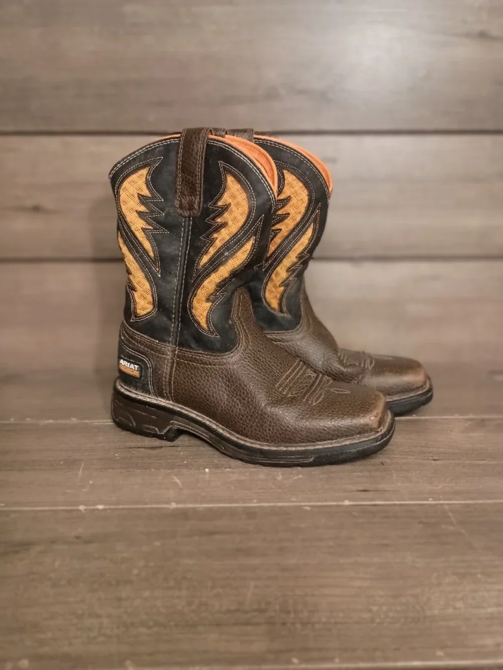 Ariat Work Kids VentTek Western Cowboy Boots Kids Size 13 10034159